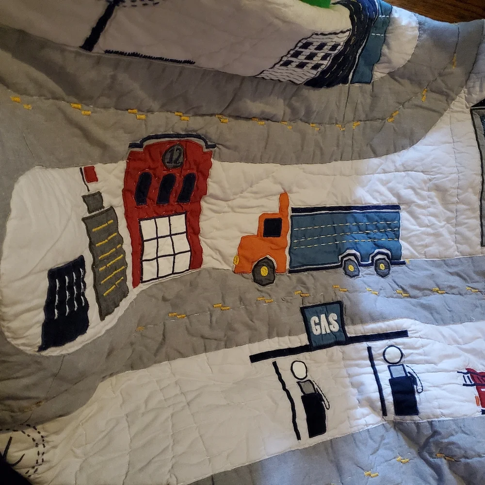 POTTERY BARN Transportation Quilt